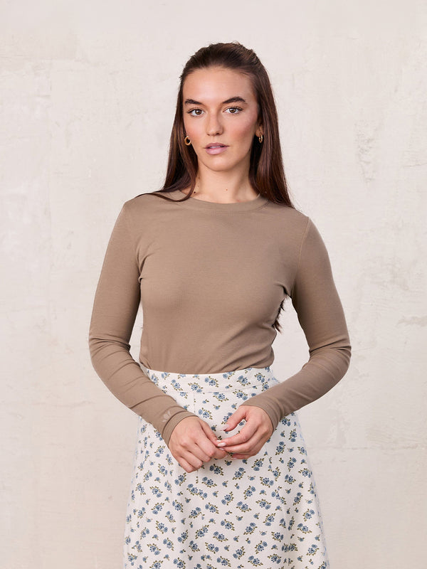 CLASSIC TEE LONG SLEEVE-KHAKI