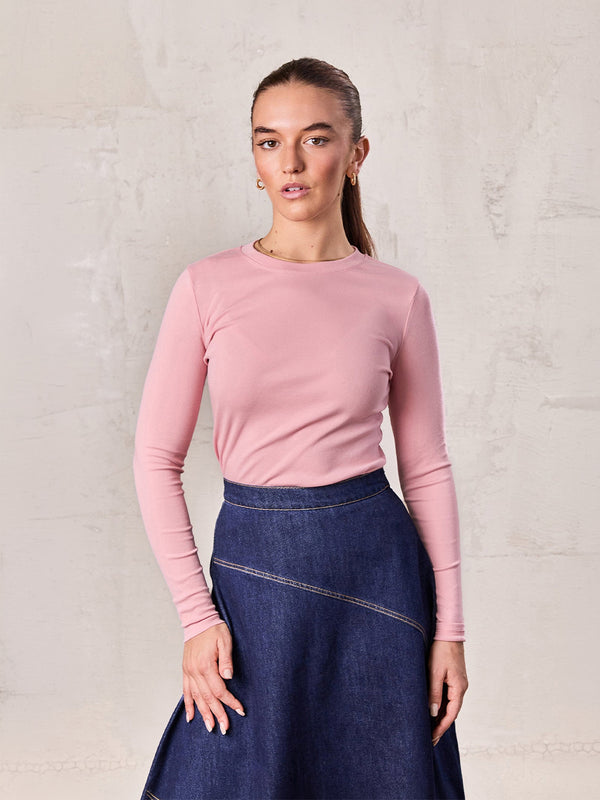 CLASSIC TEE LONG SLEEVE-PINK
