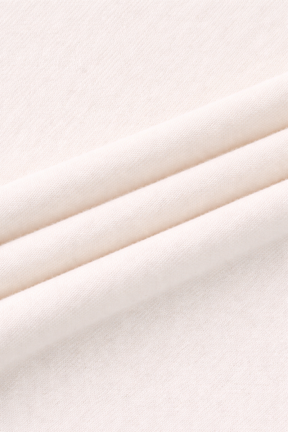 Basic Crew Sweater 3Q-Cream