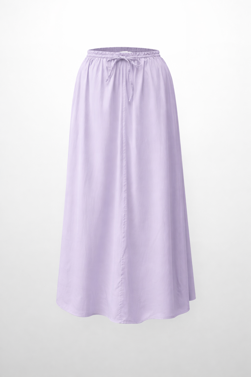 DRAWSTRING RUFFLE SKIRT-LAVENDER