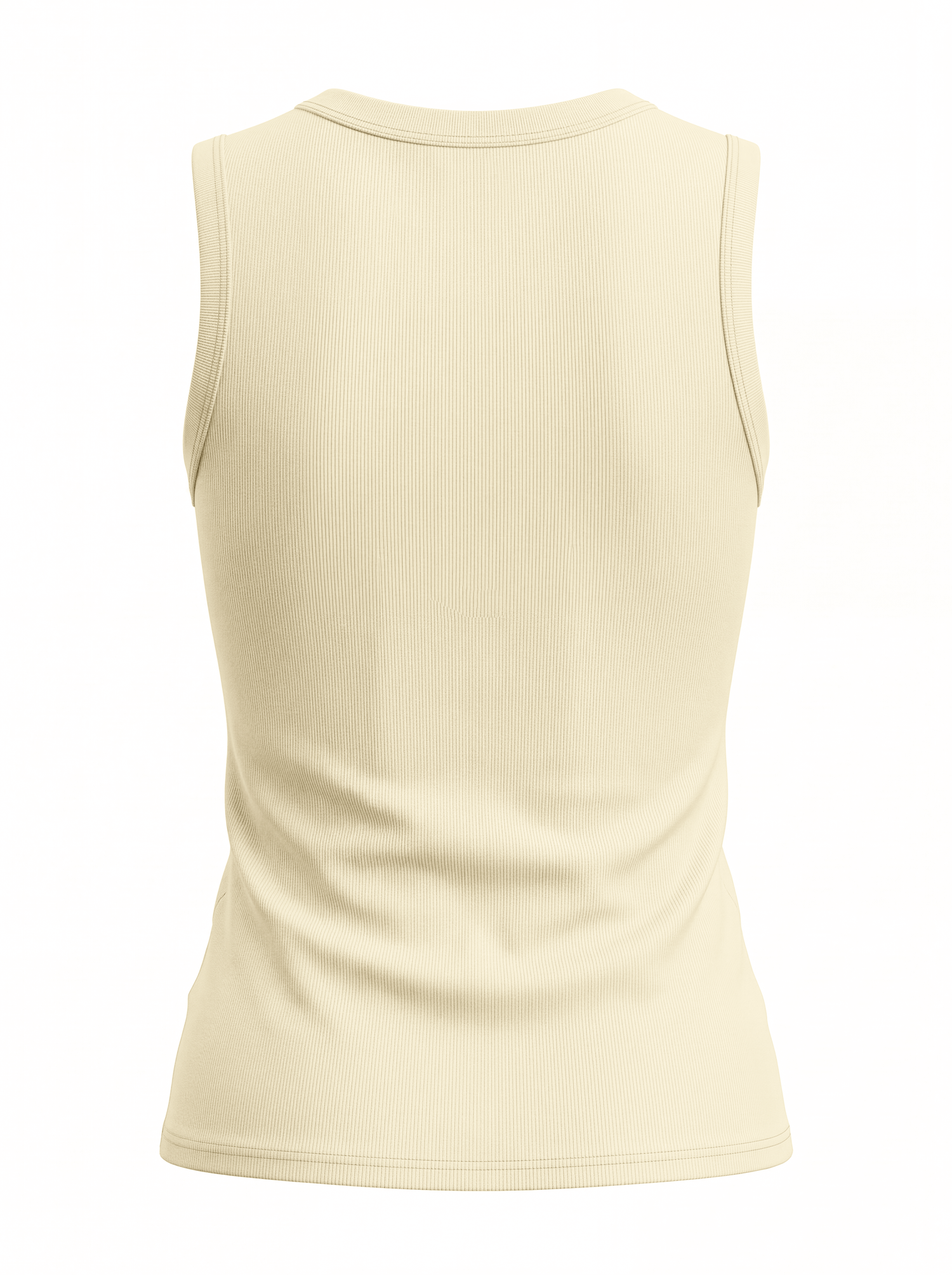 Sleeveless Basic Tee-Yellow