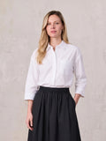 Cotton Crop Blouse-White