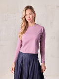 Cropped Boxy Tee-Mauve