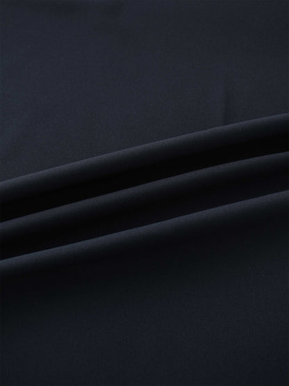 Crepe Slip Skirt-Navy