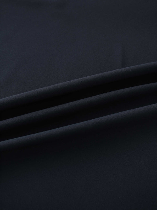 Crepe Slip Skirt-Navy