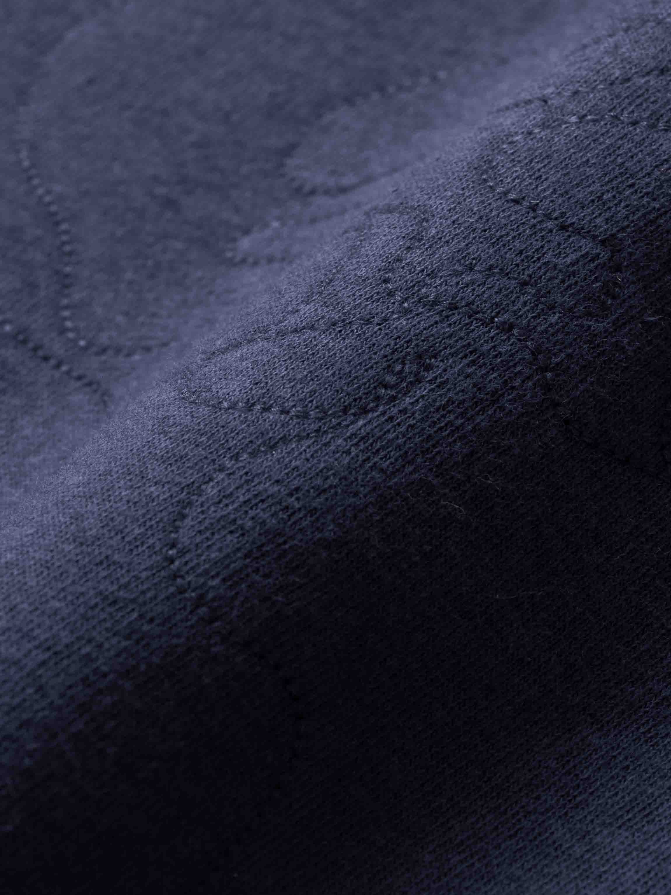 Embroidered Swirl Sweatshirt-Navy Blue