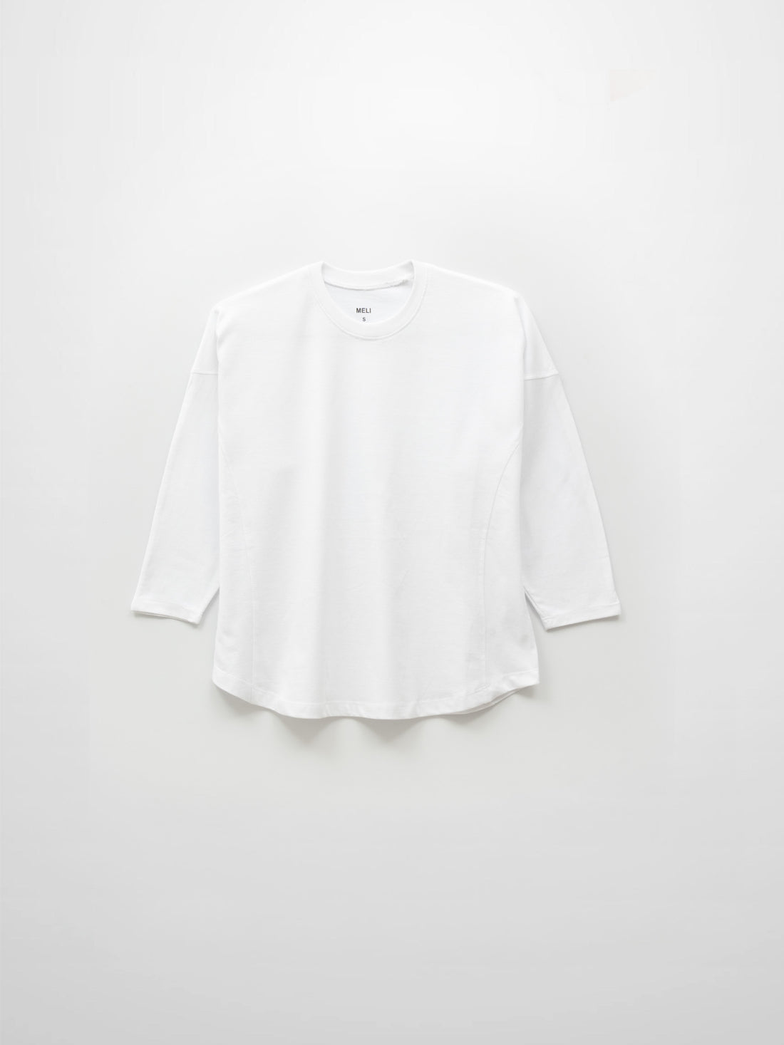 Side Seam Boxy Tee-White