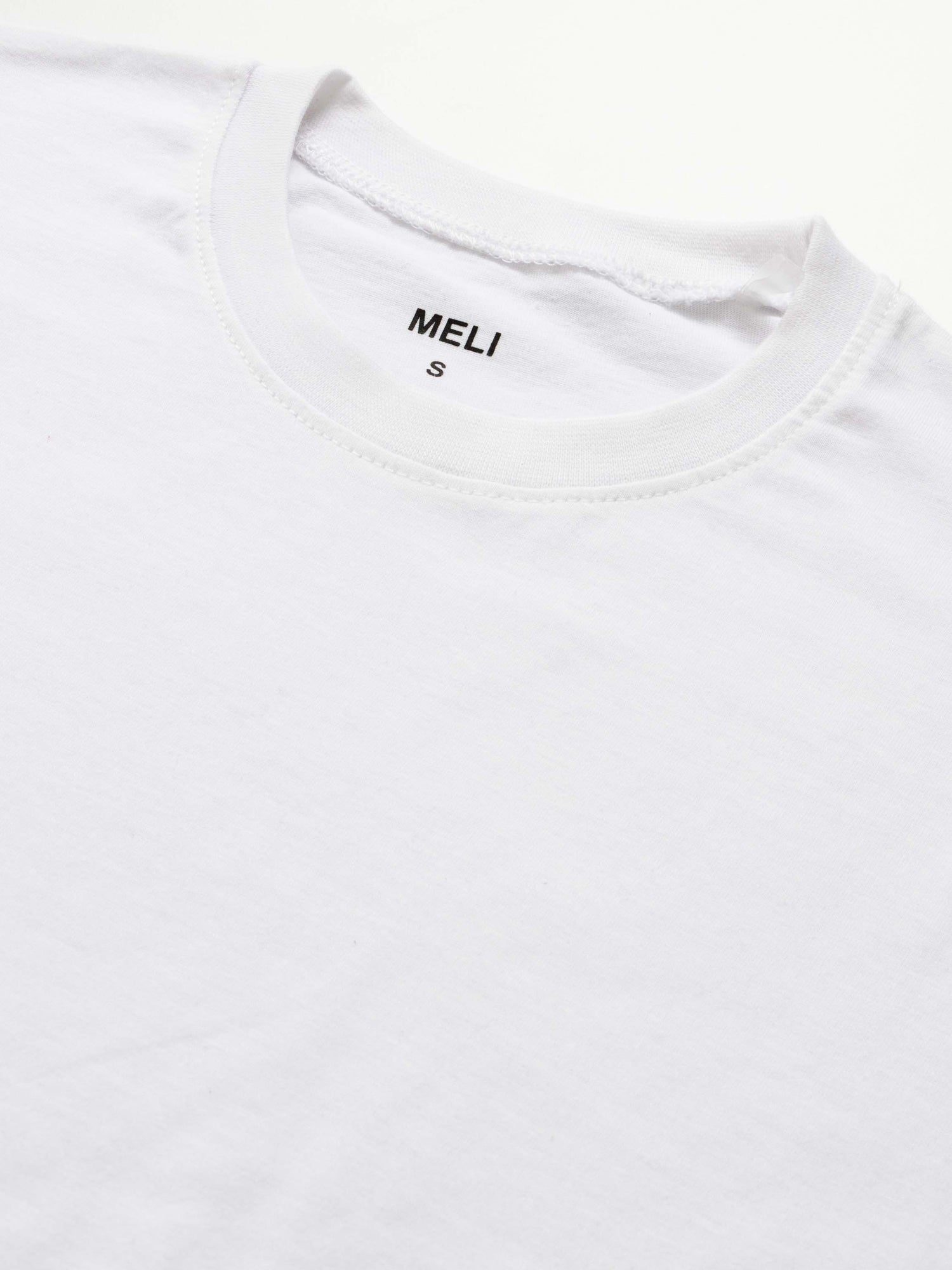 Side Seam Boxy Tee-White