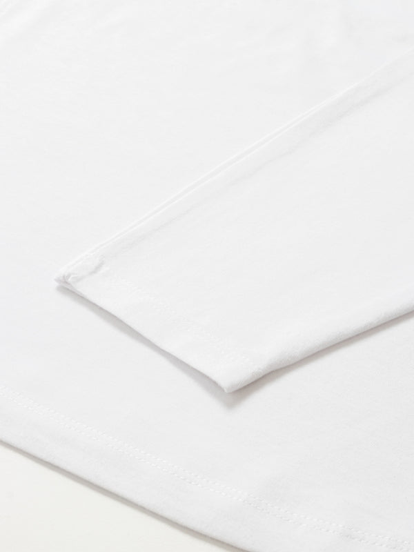 Side Seam Boxy Tee-White