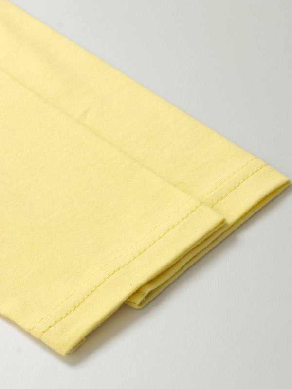 Side Knot Tee-Yellow