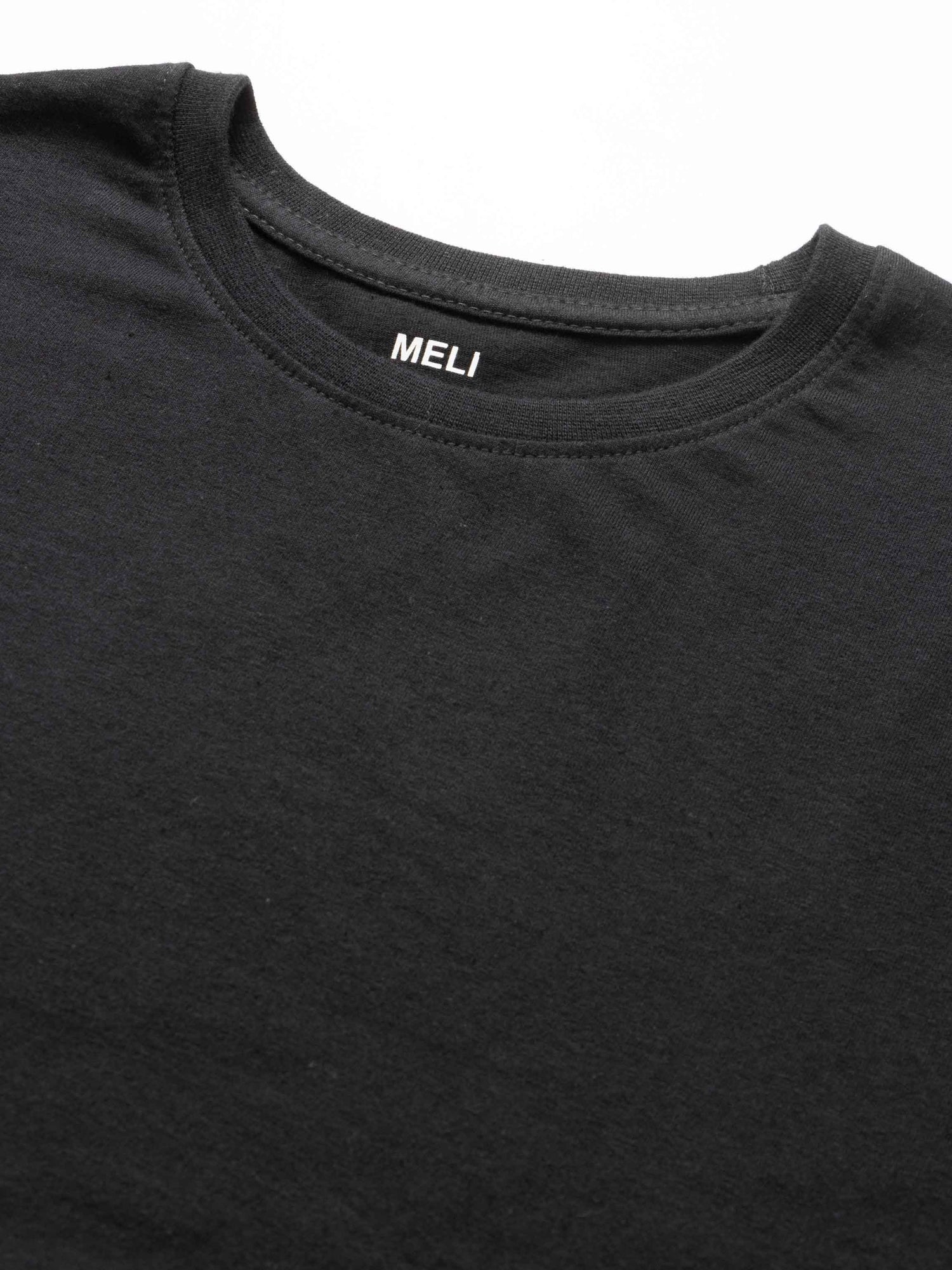 Side Knot Tee-Black