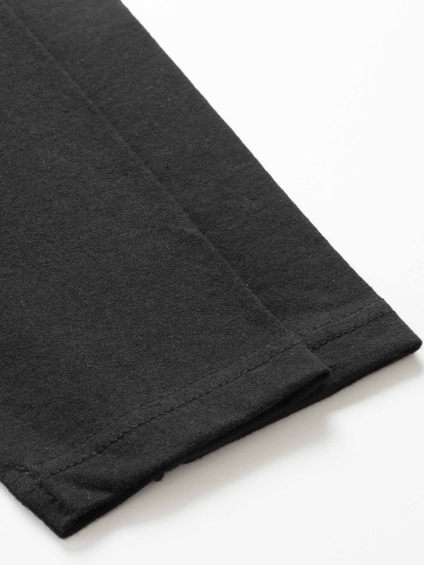 Side Knot Tee-Black