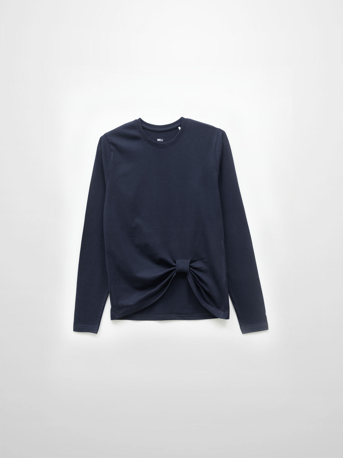 Side Knot Tee-Deep Navy