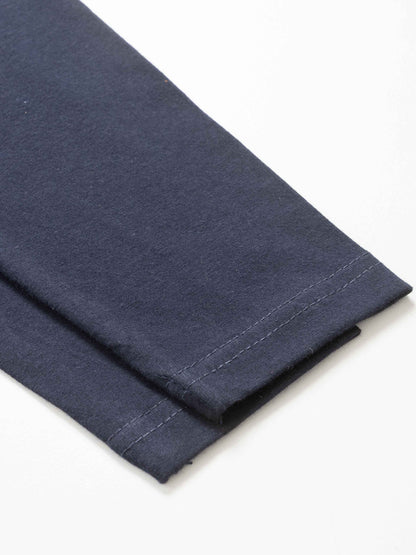Side Knot Tee-Deep Navy