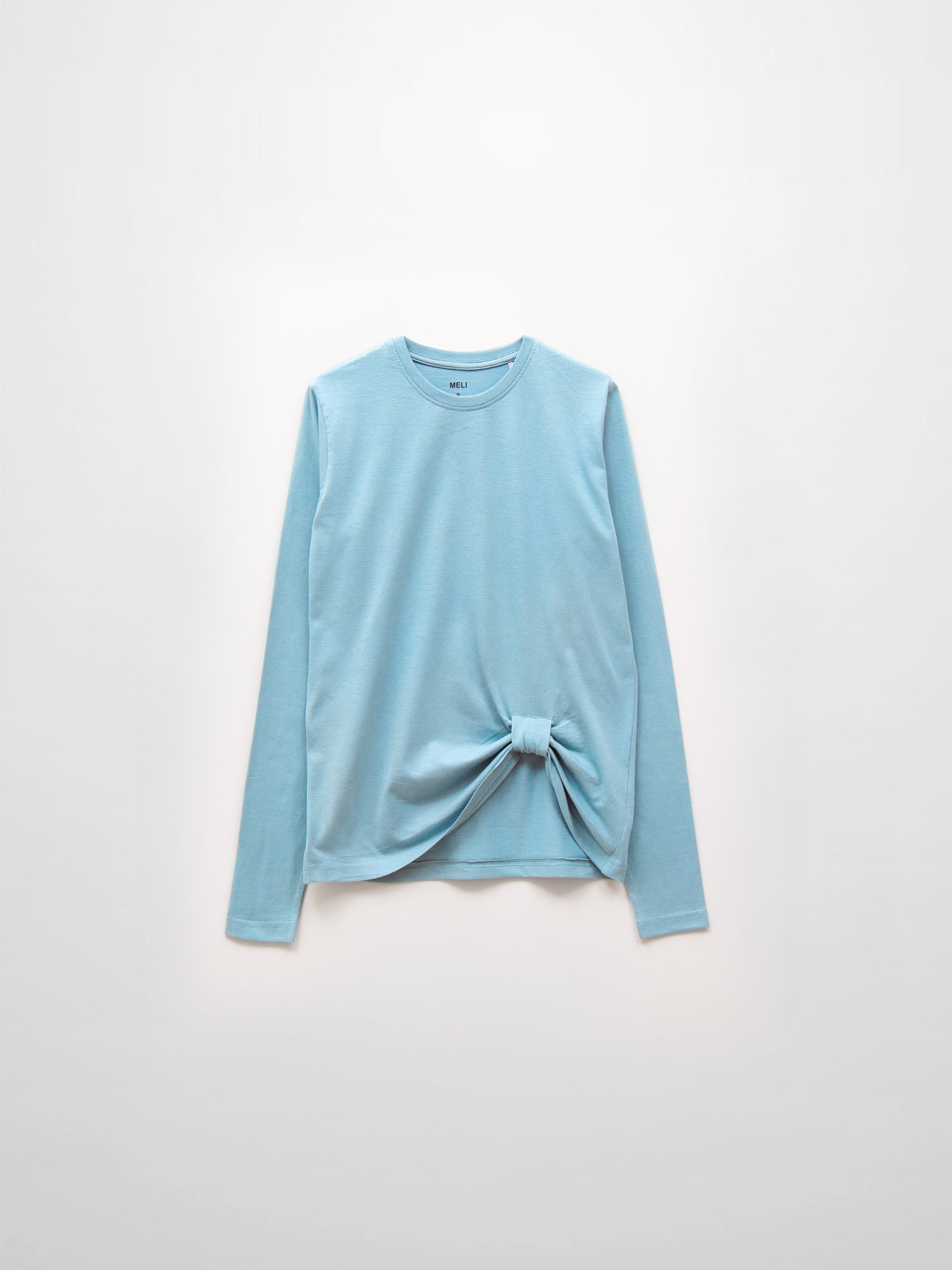 Side Knot Tee-Light Blue