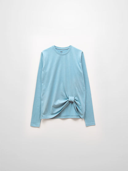 Side Knot Tee-Light Blue