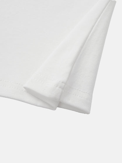 Sleeveless Basic Tee-White