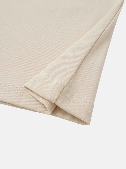Sleeveless Basic Tee-Tan