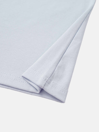 Sleeveless Basic Tee-Light Blue