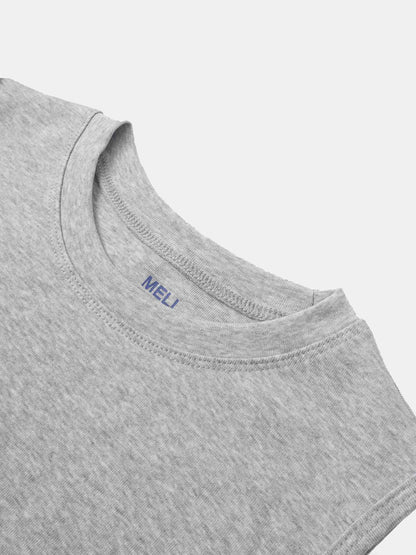 Sleeveless Basic Tee-Heathered Grey