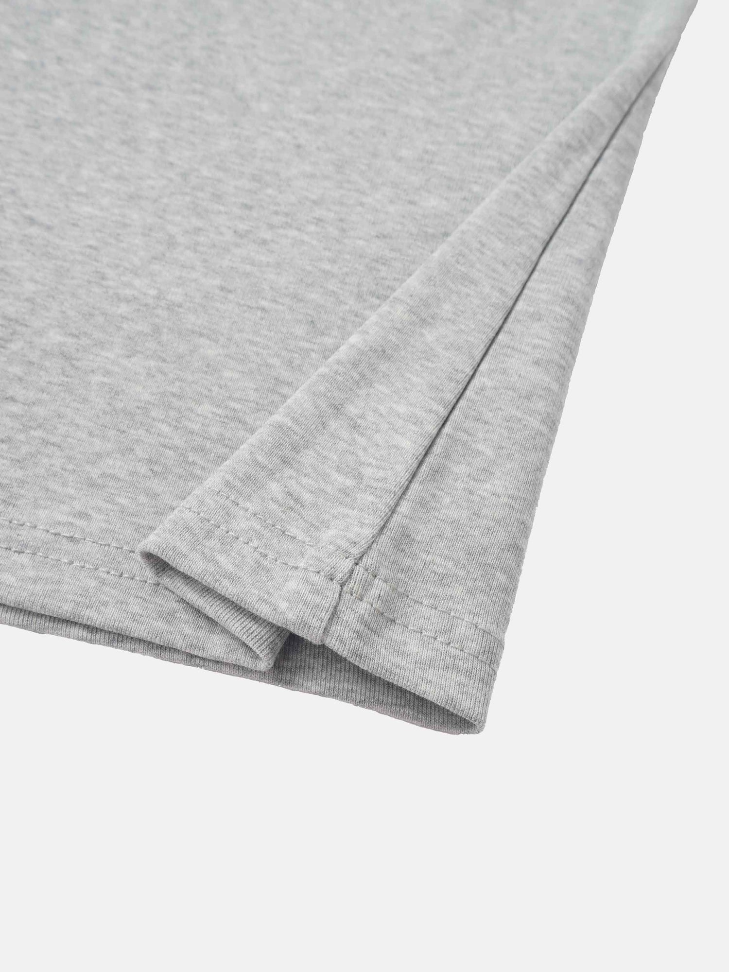 Sleeveless Basic Tee-Heathered Grey