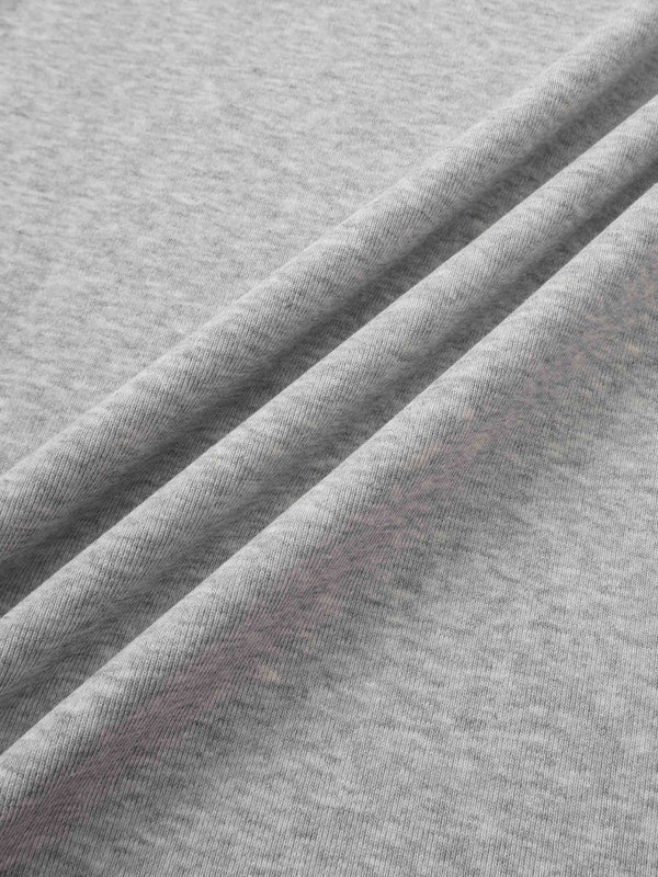 Sleeveless Basic Tee-Heathered Grey