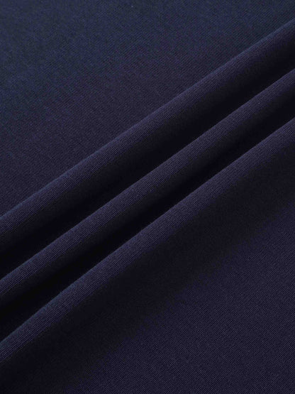 Sleeveless Basic Tee-Navy