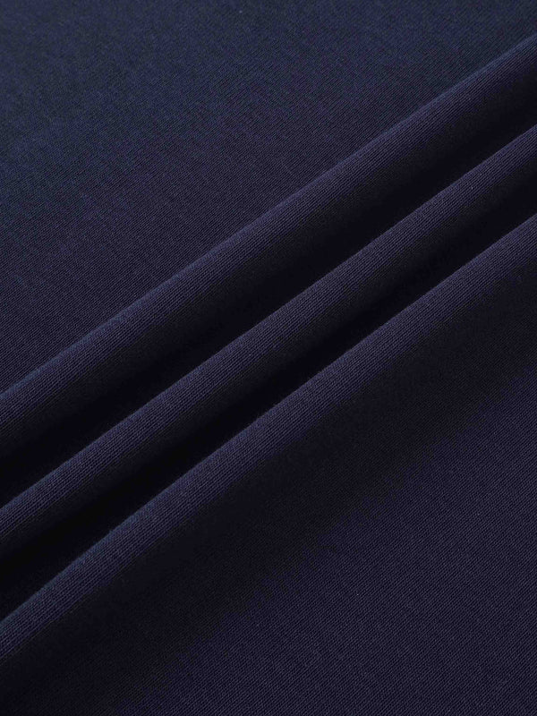 Sleeveless Basic Tee-Navy