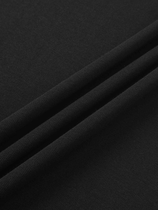 Sleeveless Basic Tee-Black