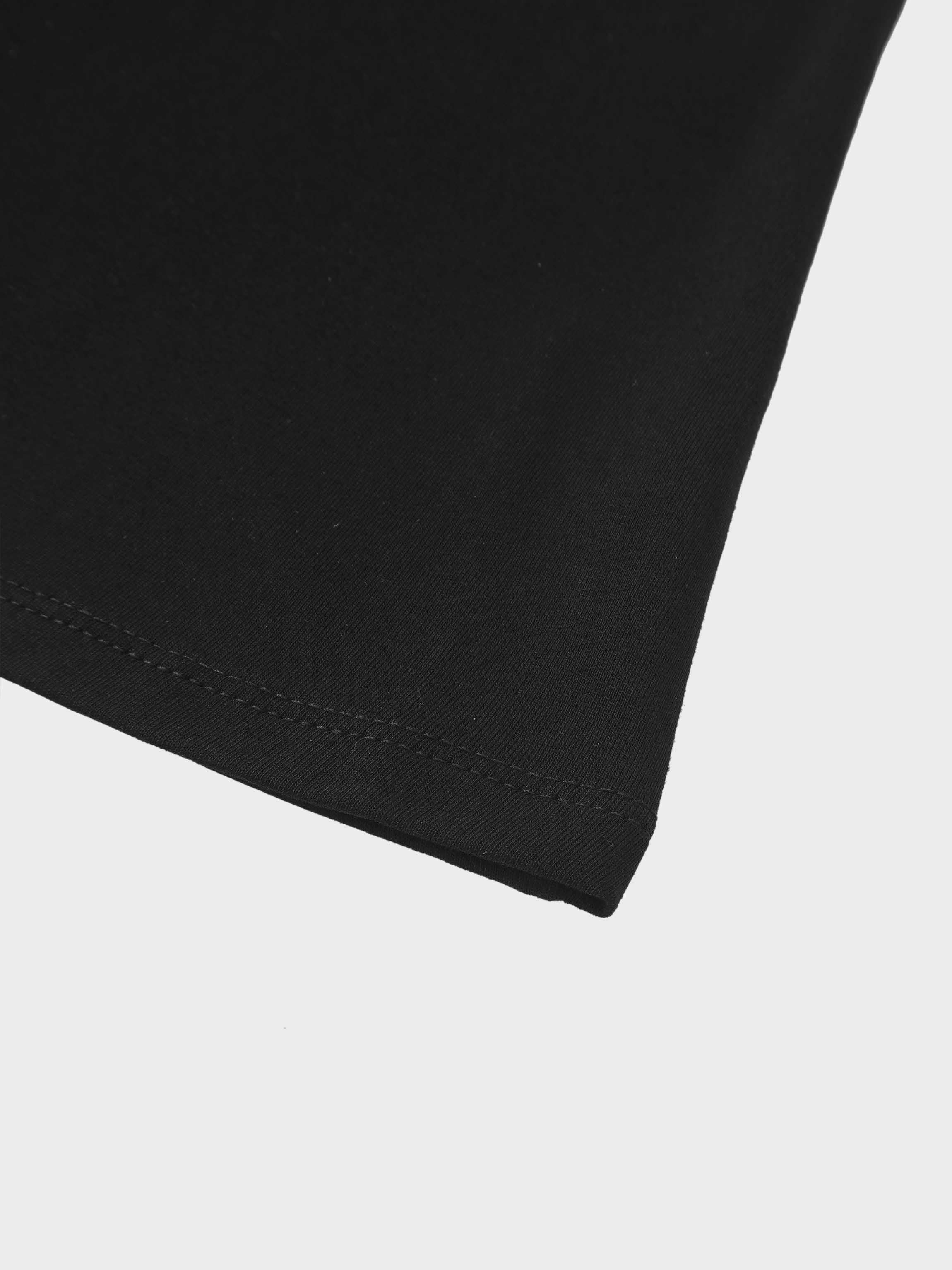 Elastic Waist Tshirt Skirt - Black 26"