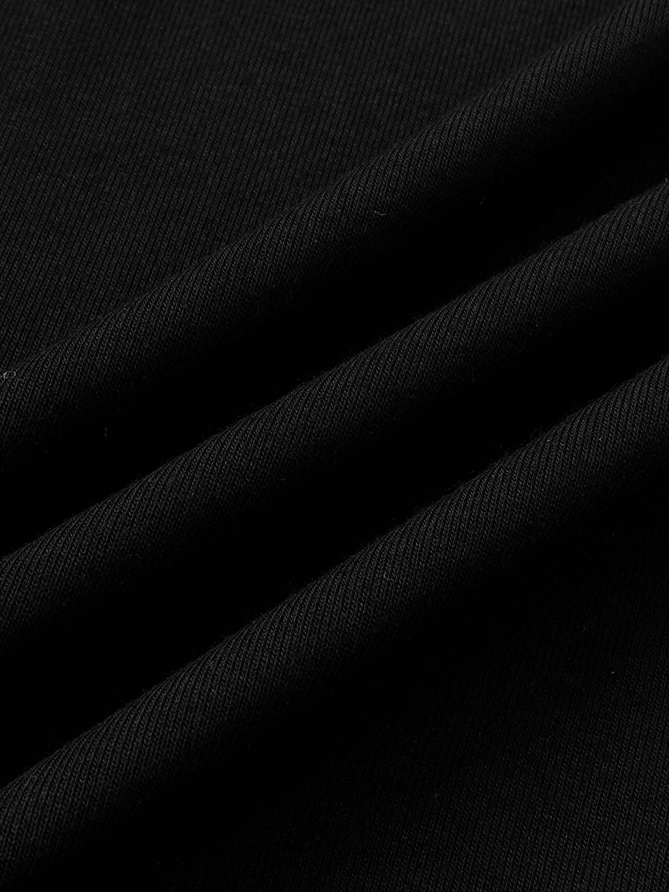 Elastic Waist Tshirt Skirt - Black 24"