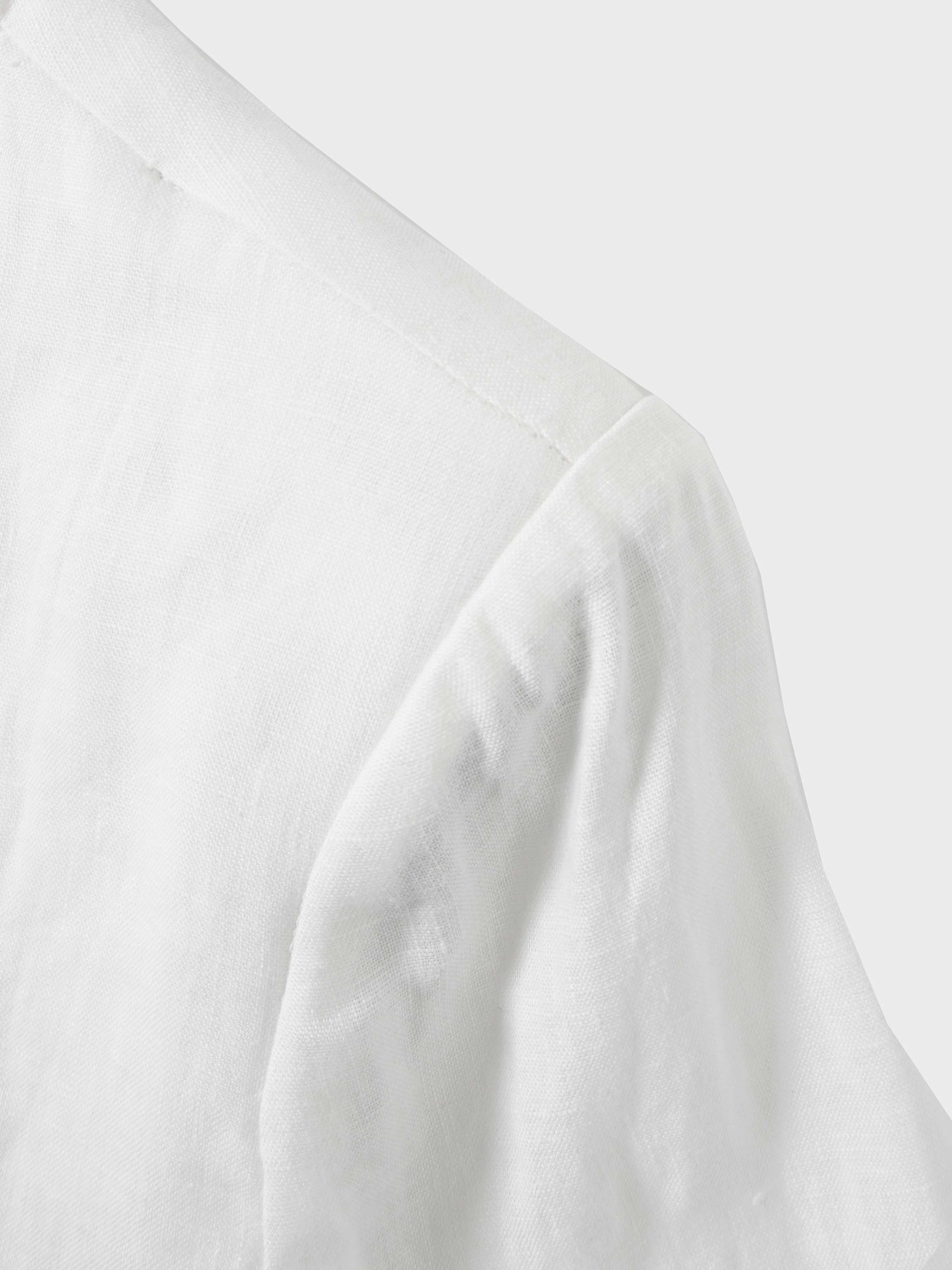 Silky Back Printed Blazer-White/Black