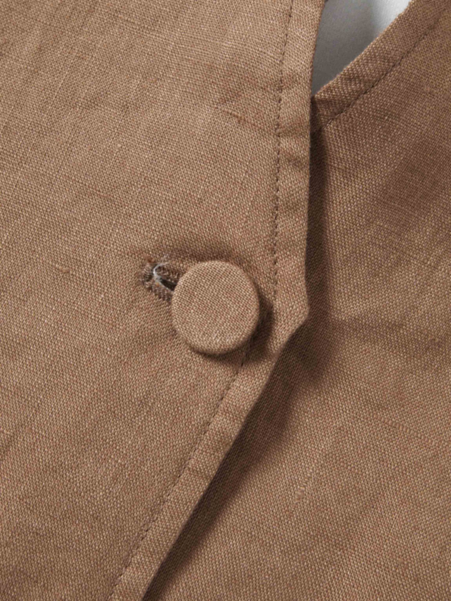 Silky Back Printed Blazer-Brown/Cream