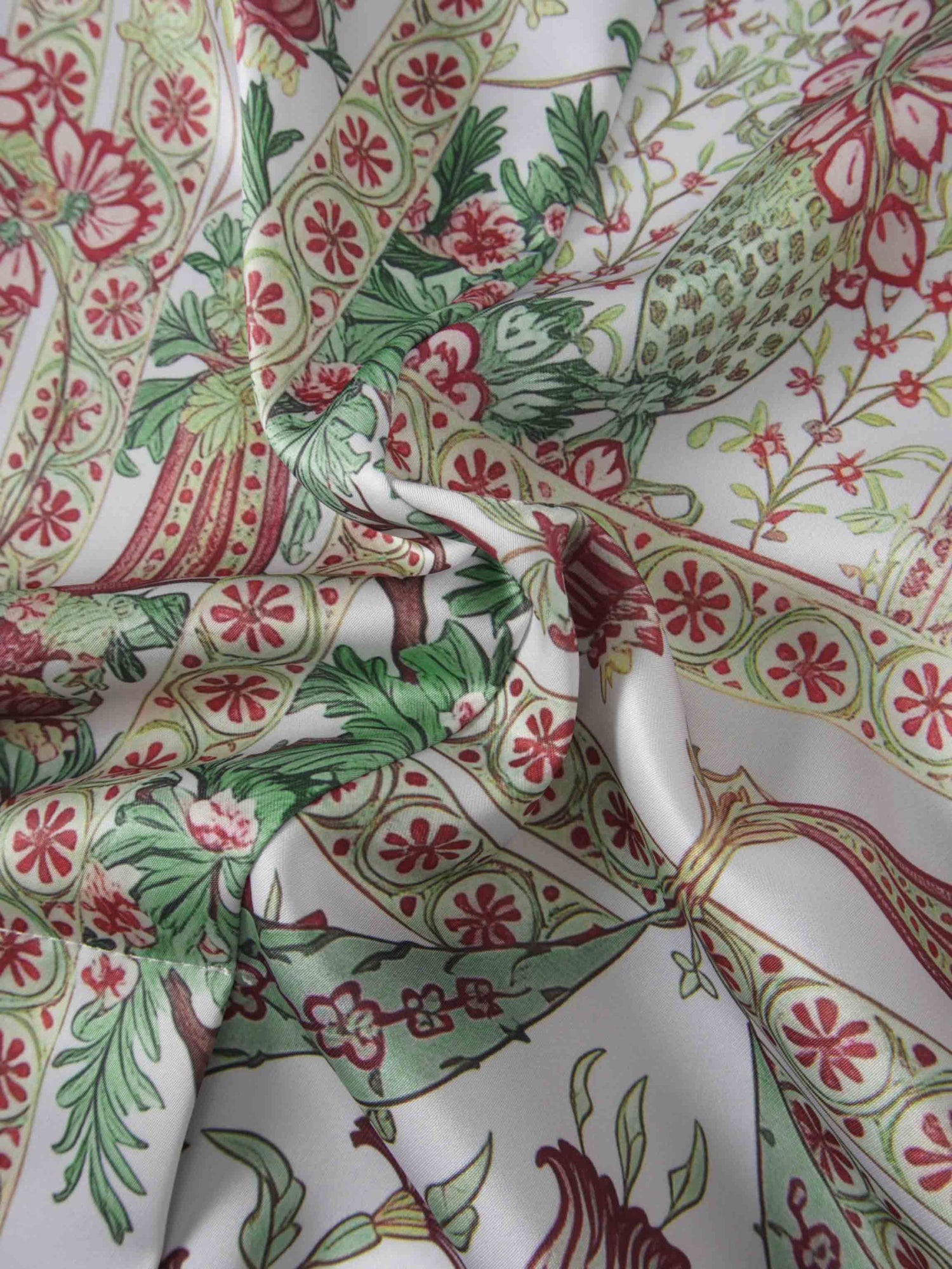 Silky Back Printed Blazer-Grey/Multi Color