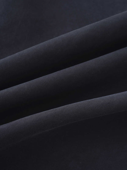 Cupro Slip Skirt-Black