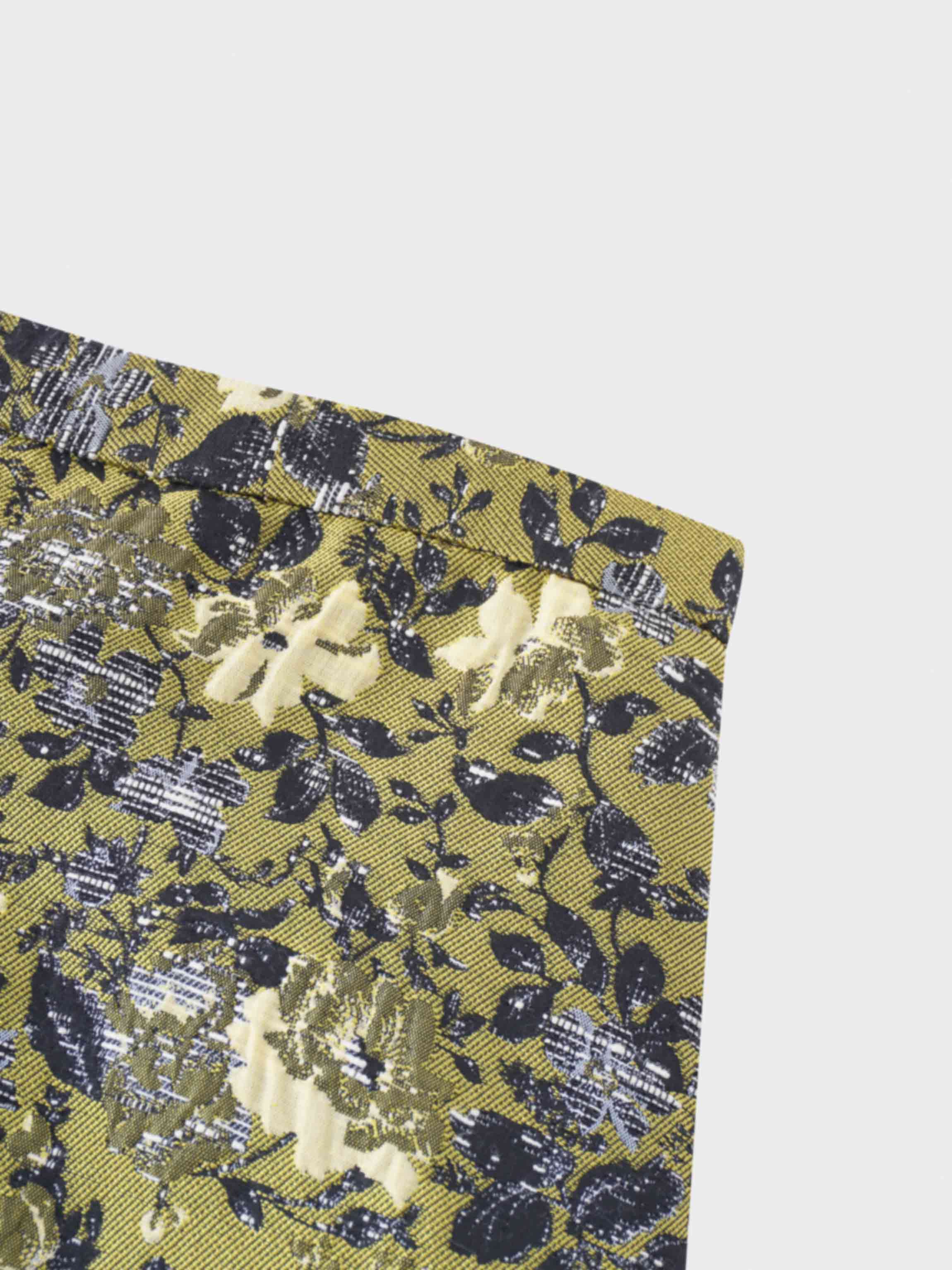 Brocade Midi Skirt-Golden Sunshine