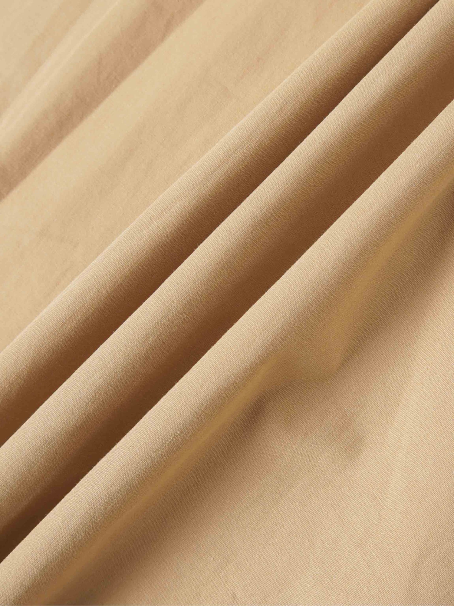 Elastic Waist Gathered Skirt-Sand
