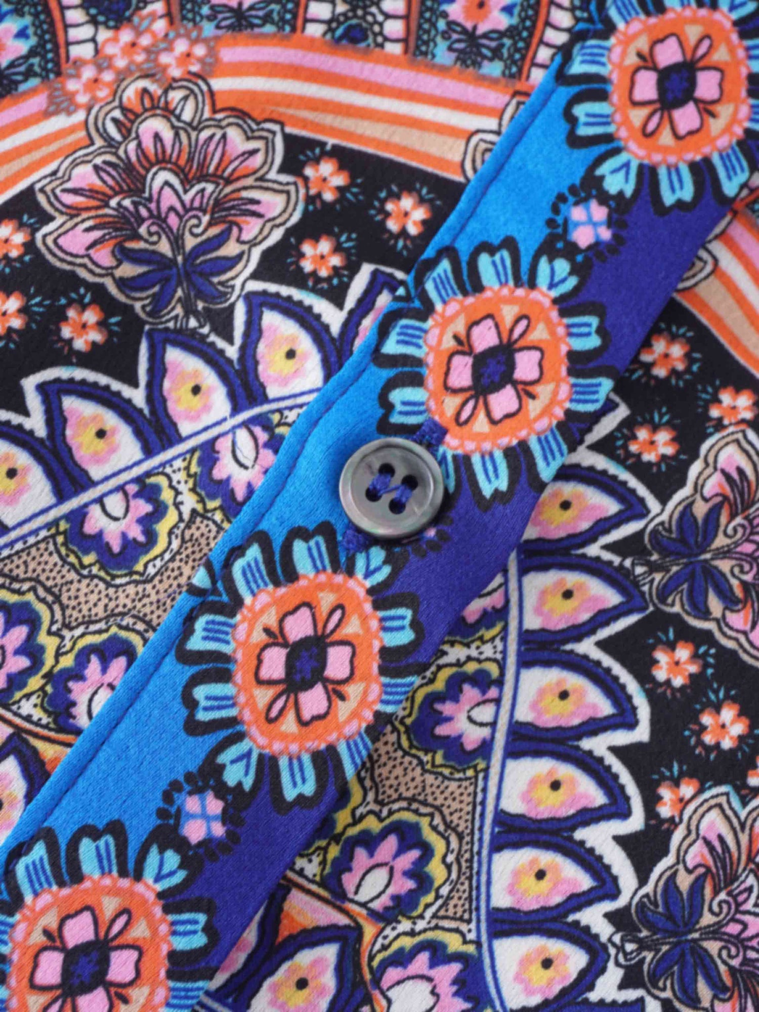 Printed Blouse-Spirograph Paisley