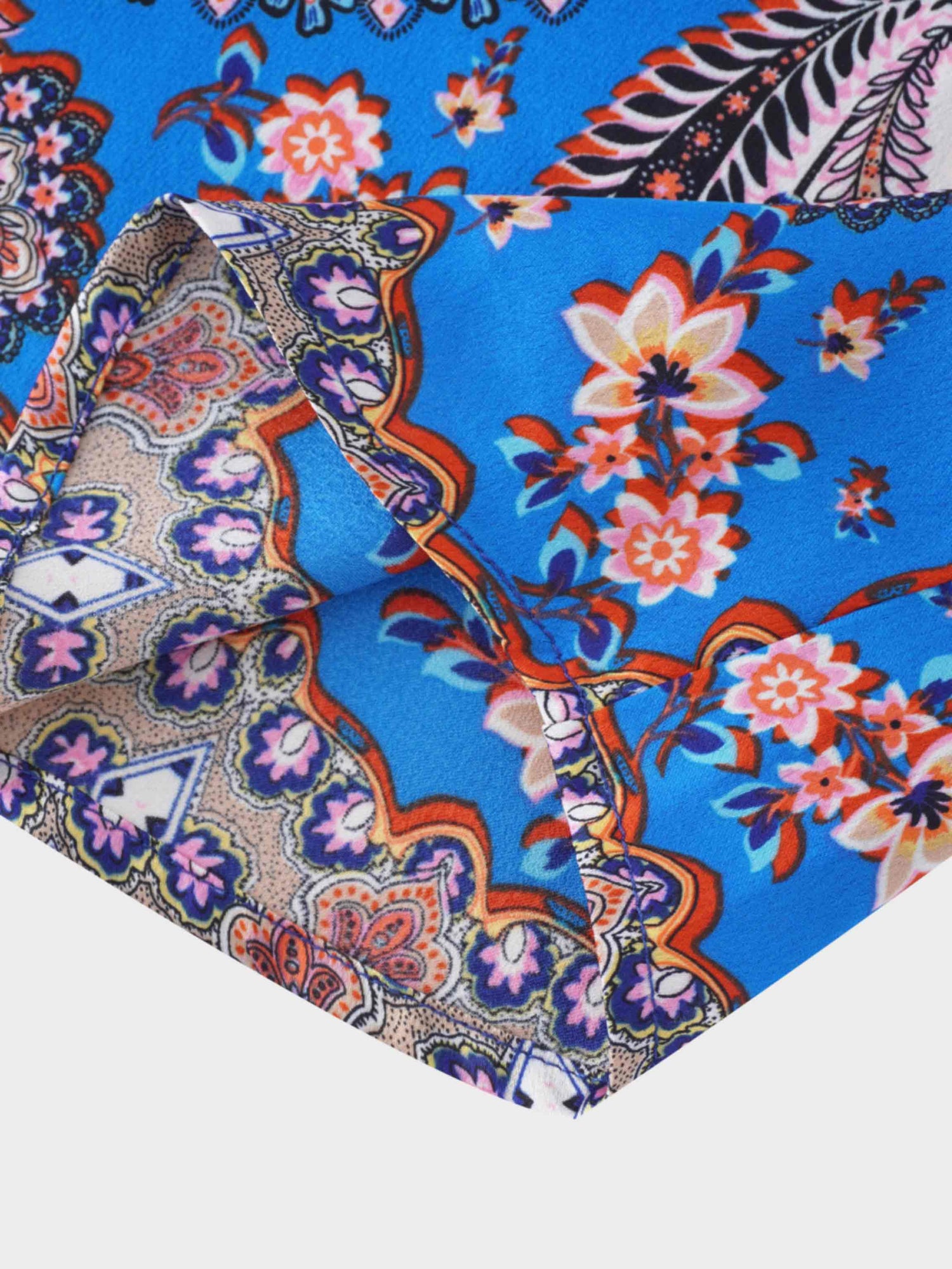 Printed Blouse-Spirograph Paisley