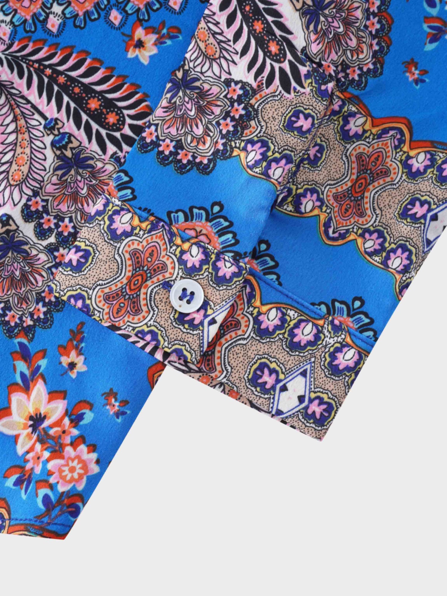 Printed Blouse-Spirograph Paisley