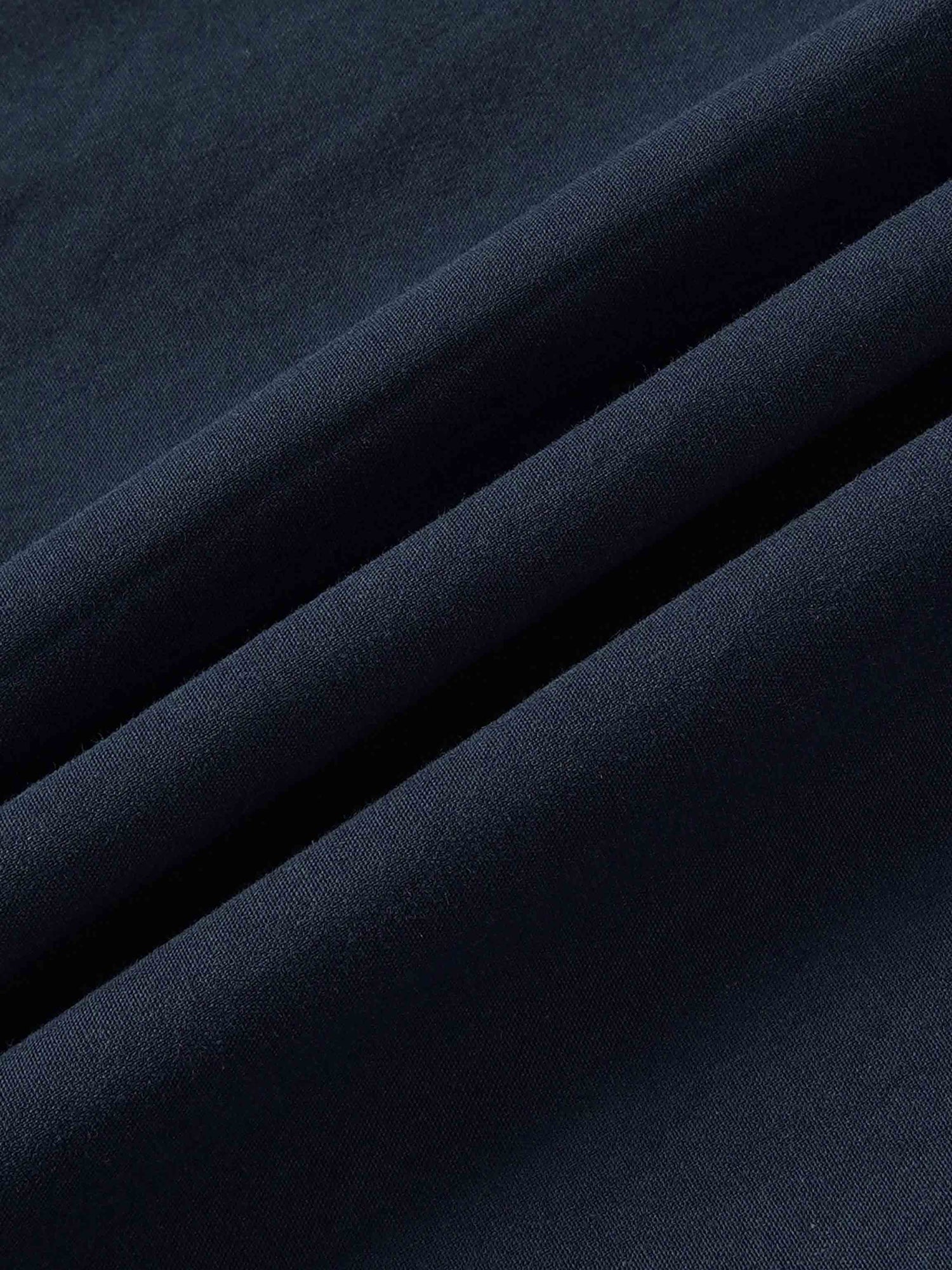 Elastic Waist Gathered Skirt-Navy