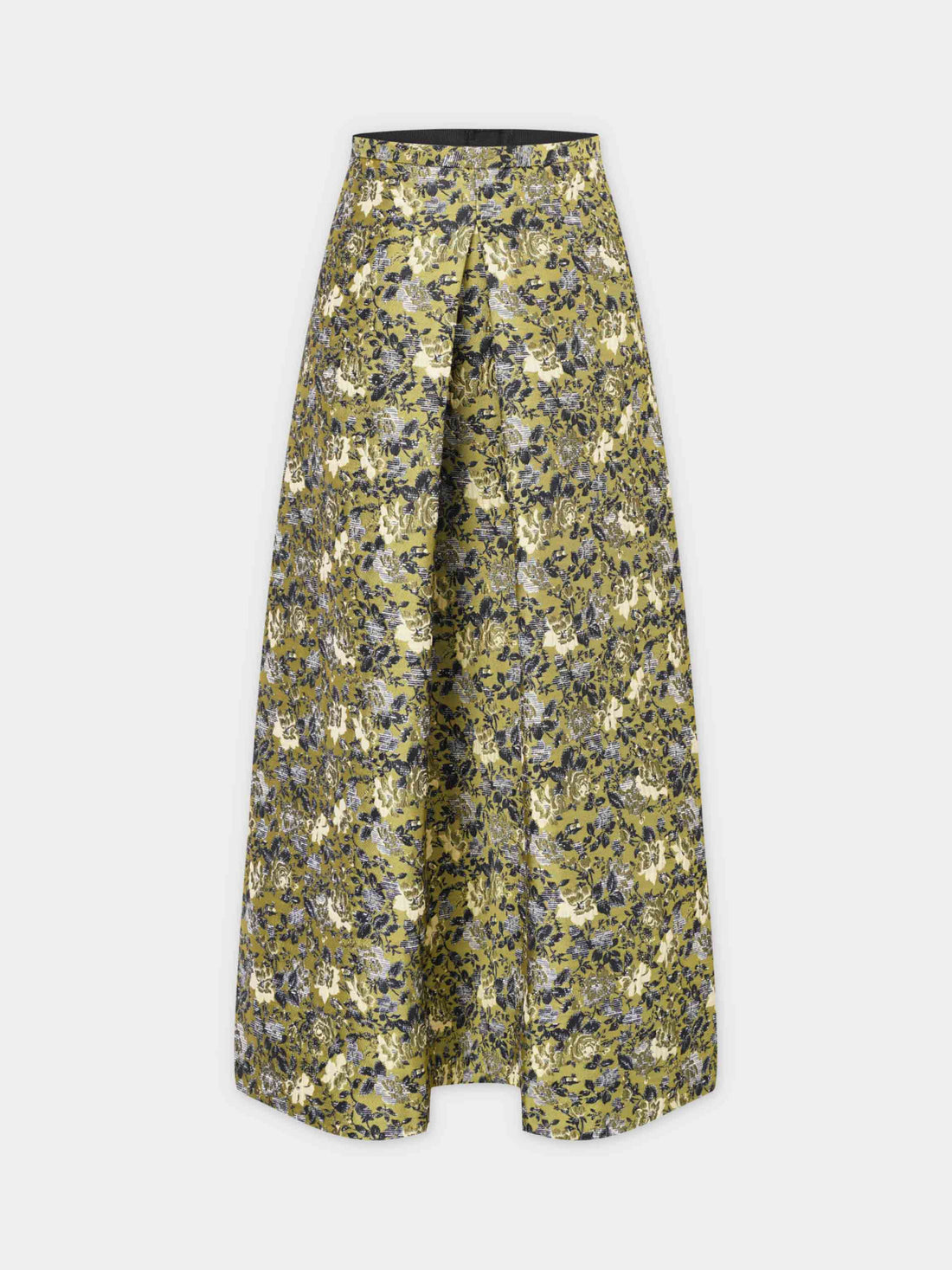 Brocade Midi Skirt-Golden Sunshine