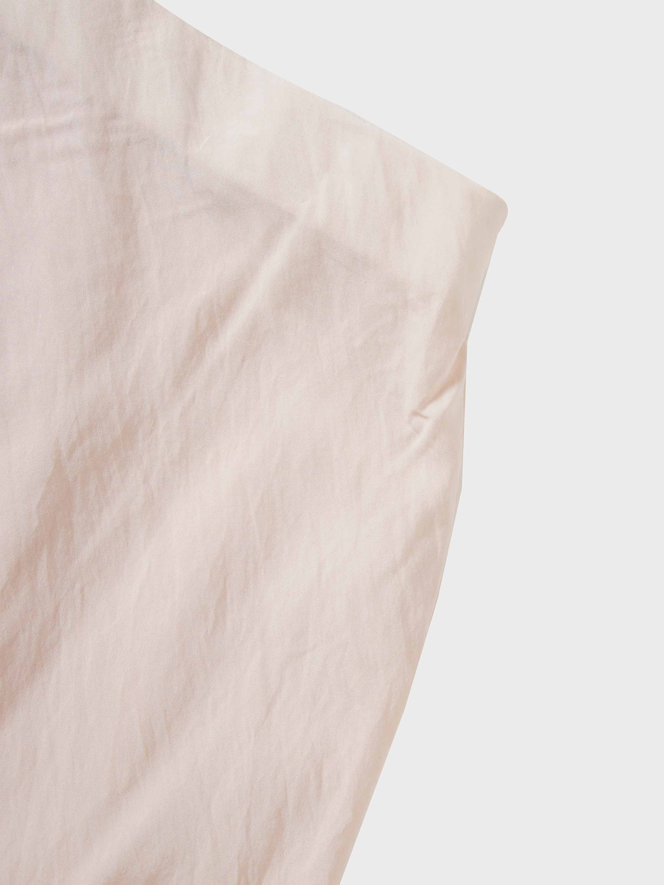 Printed Crinkle Slip Skirt-Flower Border