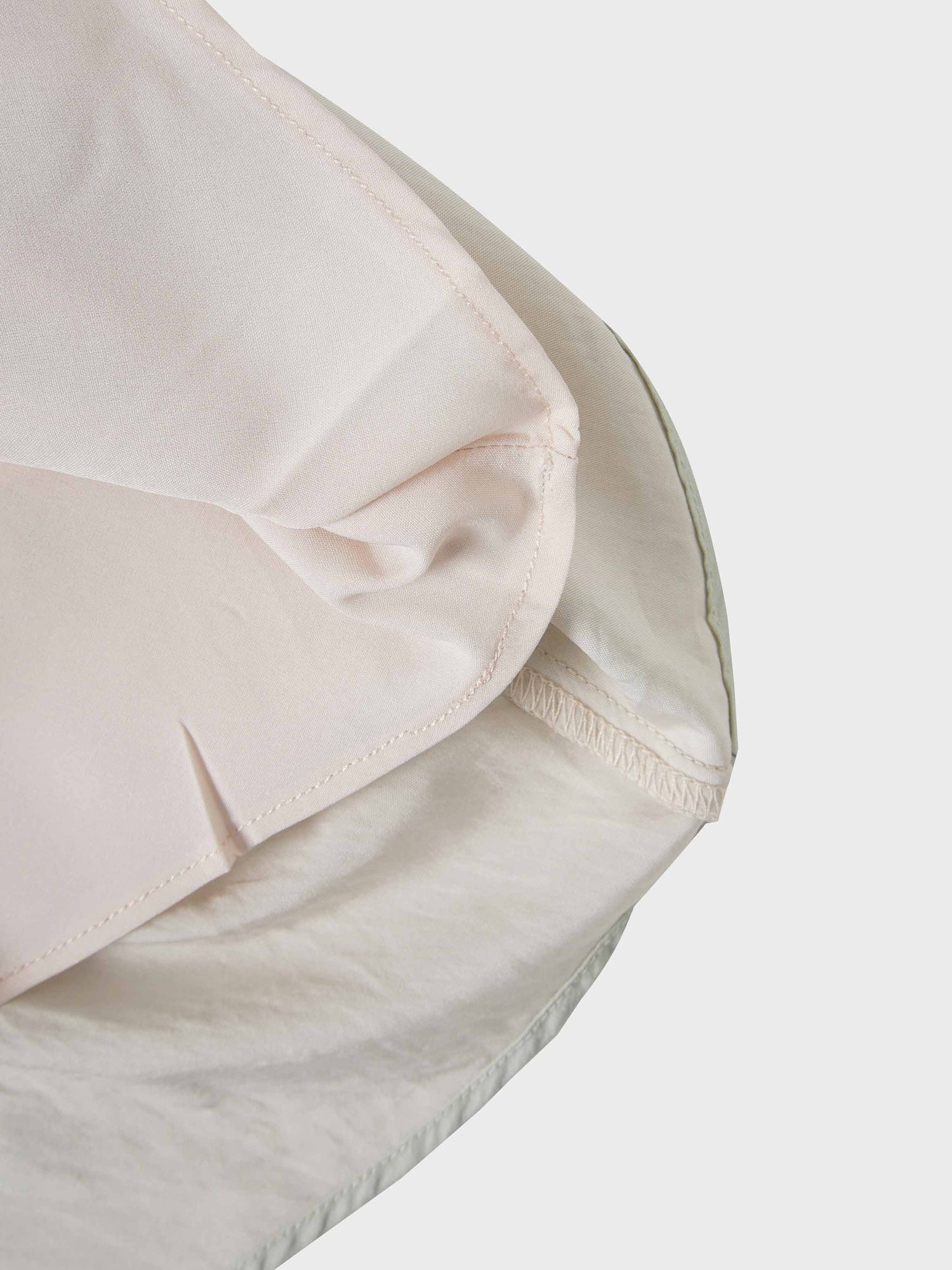 Printed Crinkle Slip Skirt-Flower Border