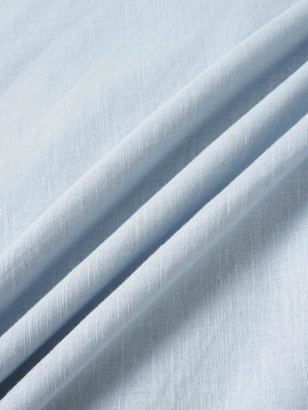 Crochet Trim Skirt-Light Blue