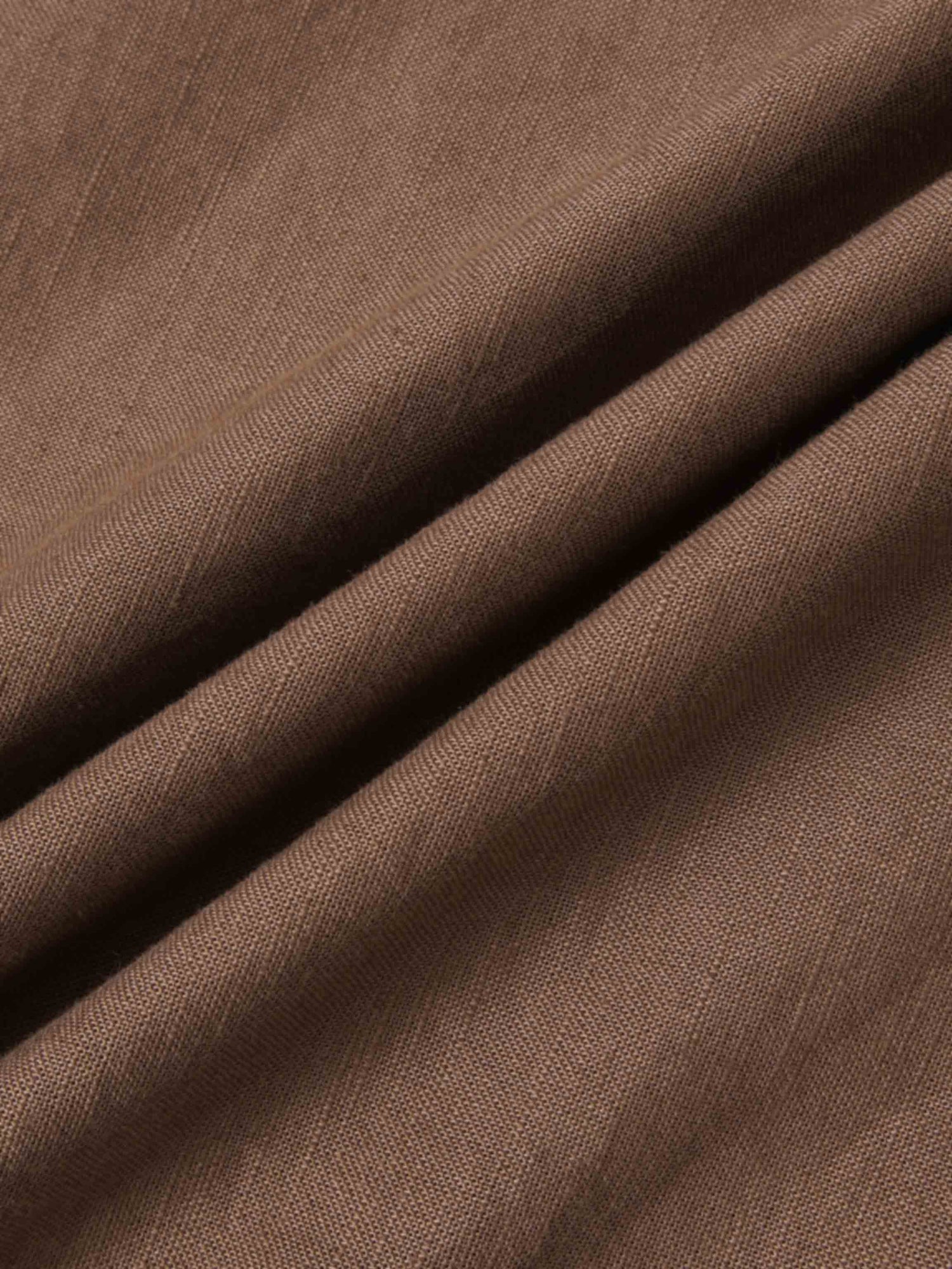 Crochet Trim Skirt-Brown