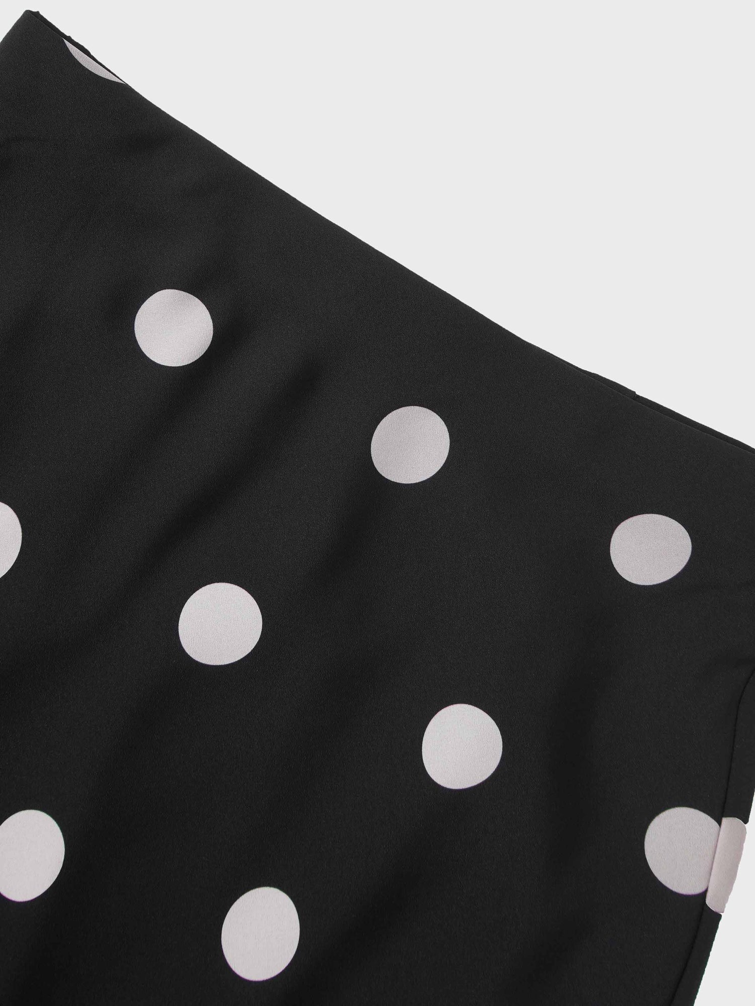 Print Slip Skirt-Polka Dot