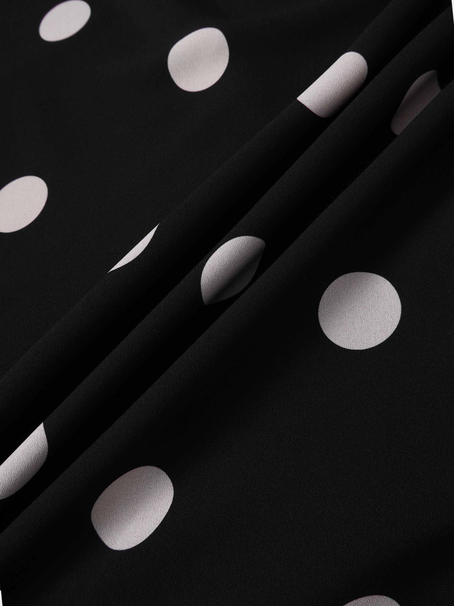 Print Slip Skirt-Polka Dot