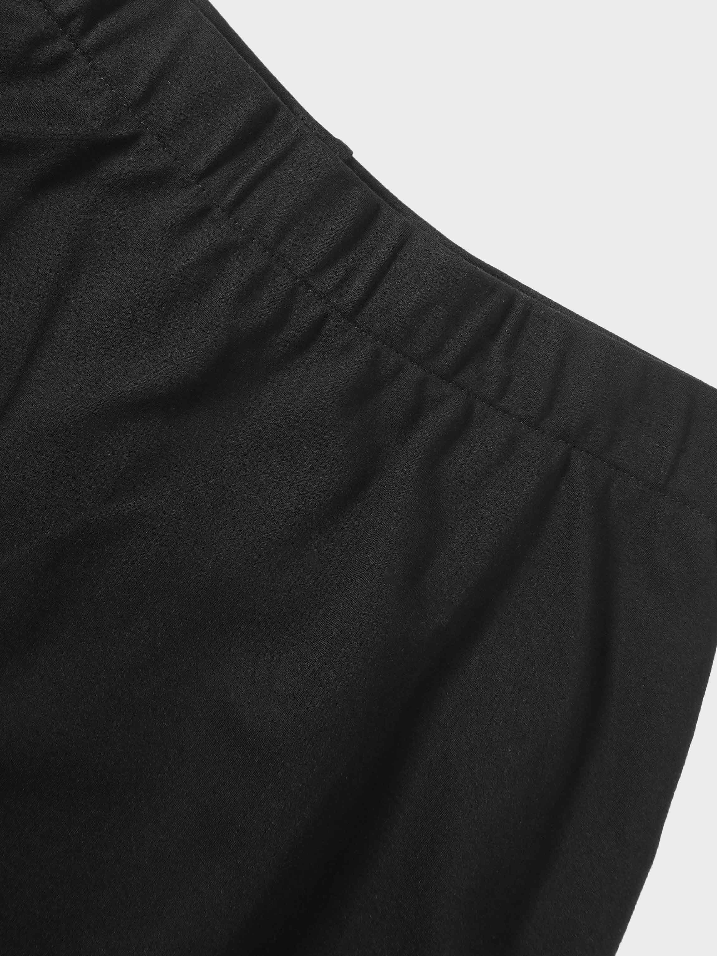 LIGHTWEIGHT 3 PANEL SKIRT-BLACK 25"