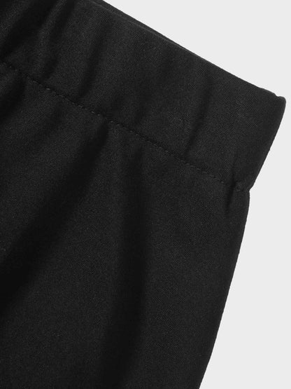 LIGHTWEIGHT 3 PANEL SKIRT-BLACK 25"